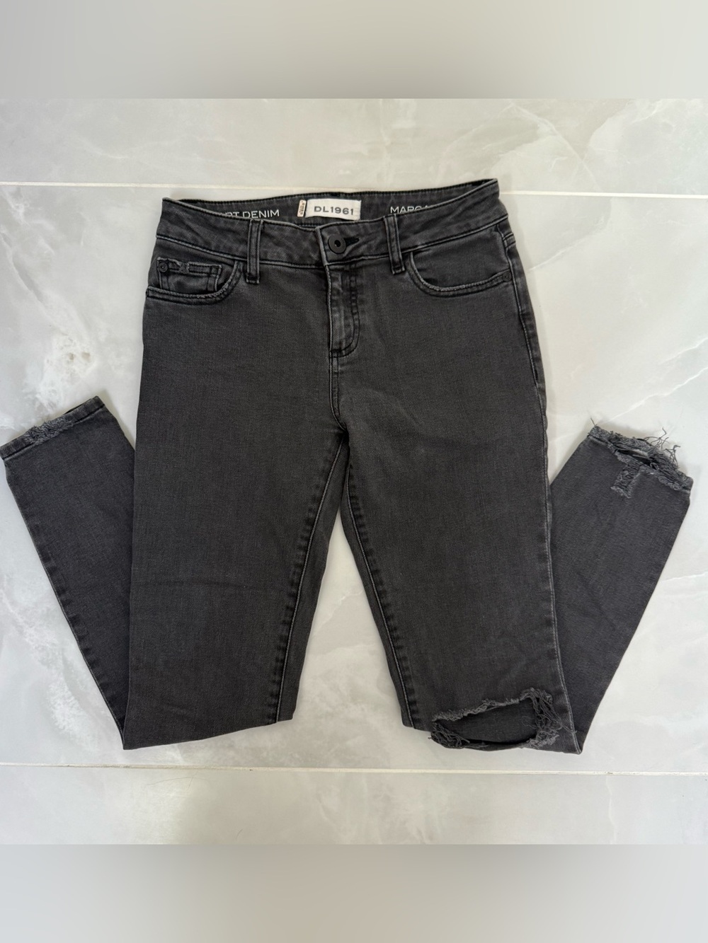 DL1961 Black Ripped Skinny Jeans
